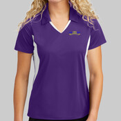 LST655 - Ladies Side Blocked Micropique Sport Wick ® Polo